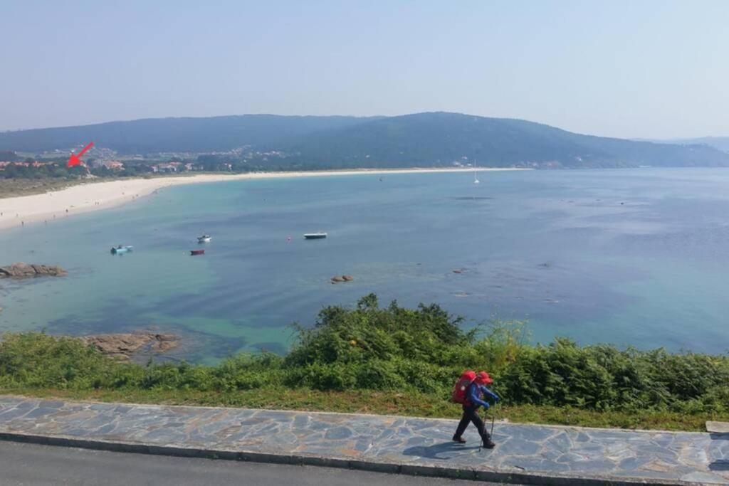 Апартаменти Junto Camino De Santiago,1ª Linea De Playa Фістерра Екстер'єр фото
